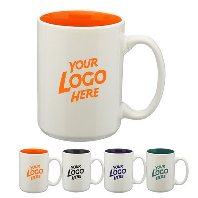 Thick Grip Glossy Ceramic Diner Custom Mugs -12 oz